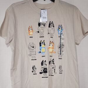 Bluey and family men's medium shirt